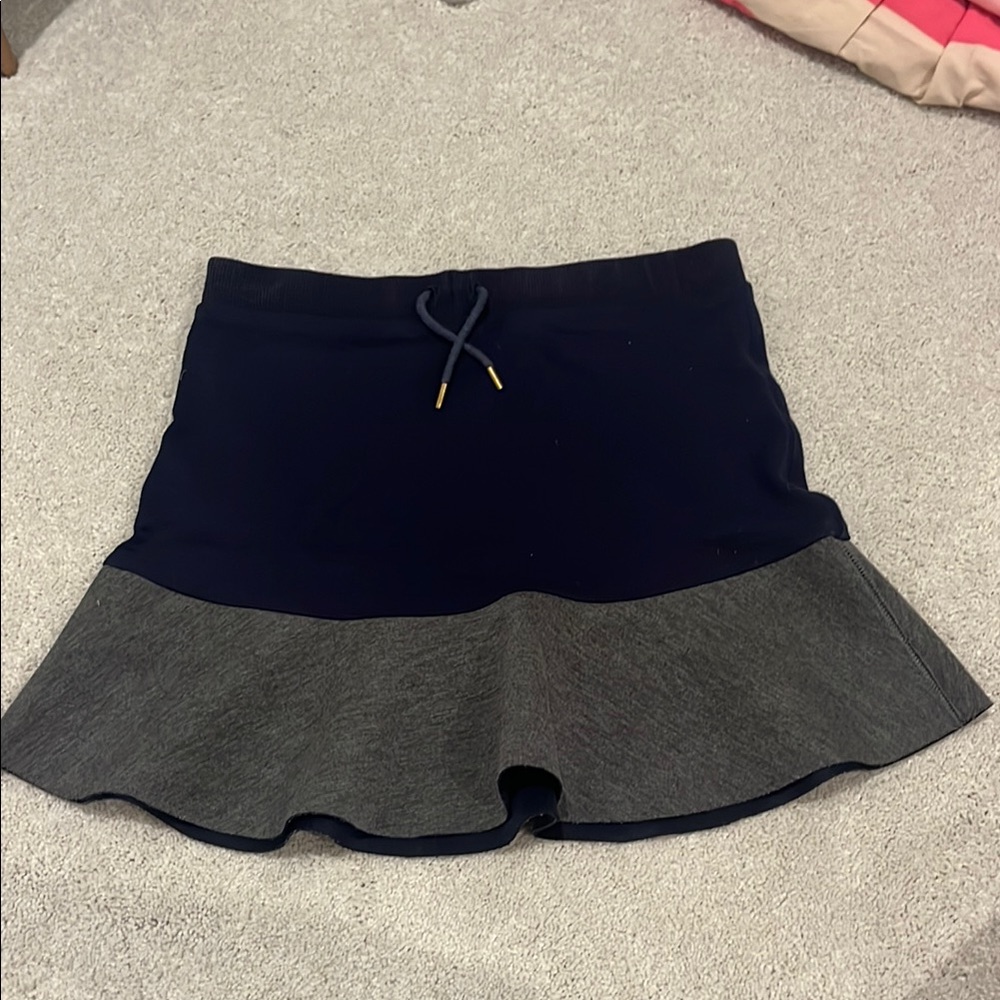 Navy and Gray Women's Skirt